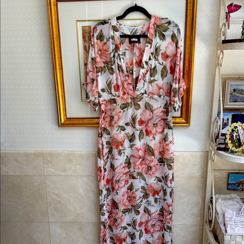 Reformation Floral Maxi Dress/Cover up